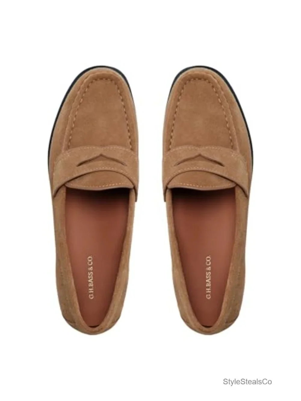 Premium Leather Penny Loafer with Flexible Rubber Outsole